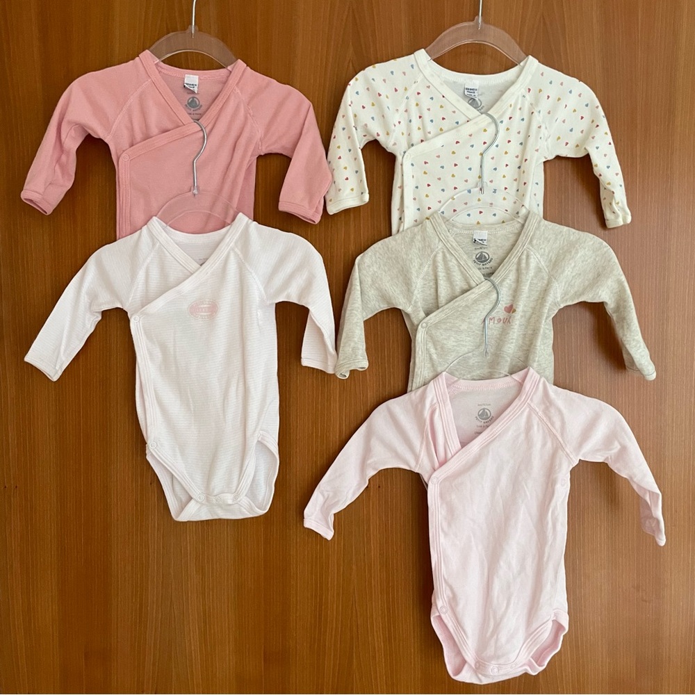 Petit Bateau 6 month Kimono Onesies